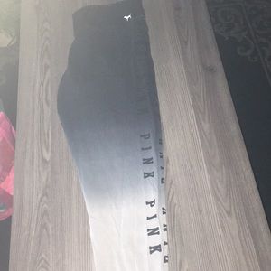 PINK | Leggings | Logo on sides | Ombré B/G/W | L